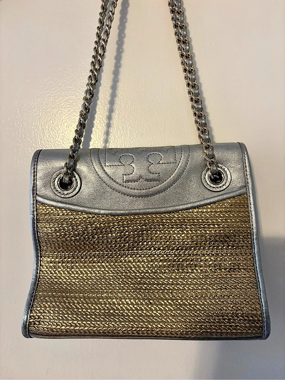 Tory Burch Metallic Chain Shoulder Bag